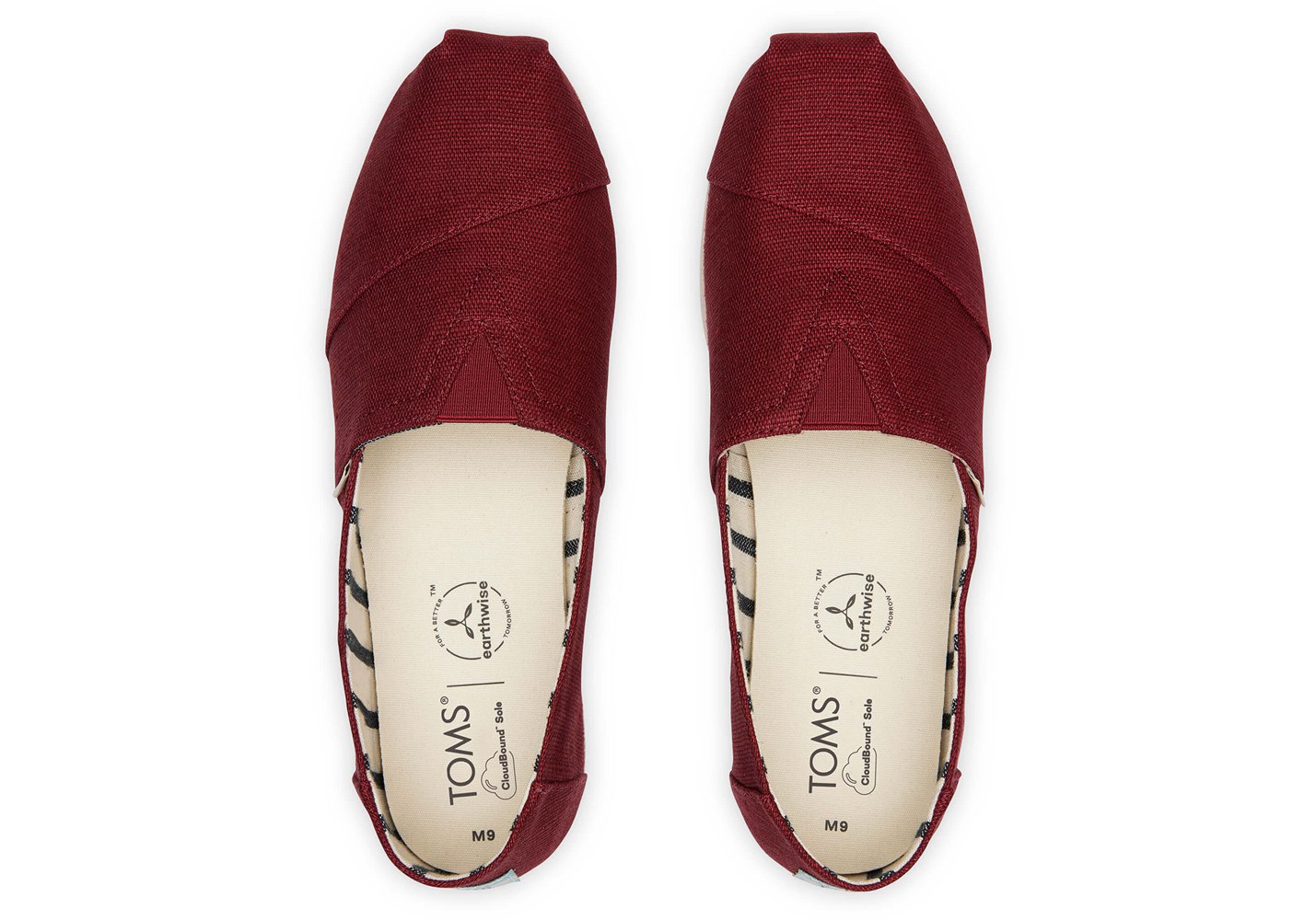 Toms Alpargata Heritage Canvas Espadrille Red - Mens - 45769-RJOD